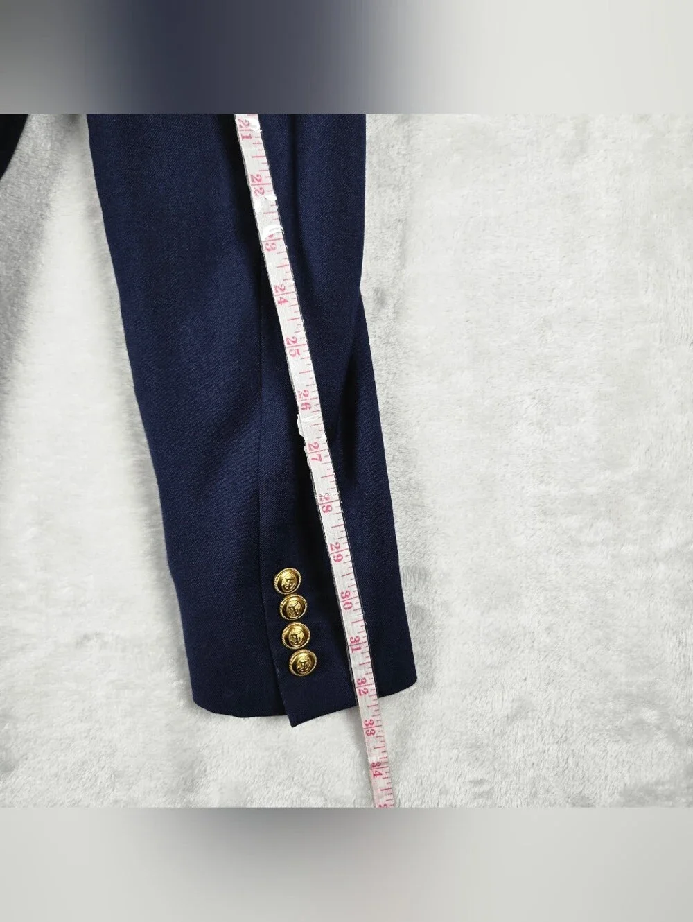 J Crew Blazer Mens 40R Navy Thompson University Stretch Sport Coat Gold Buttons
